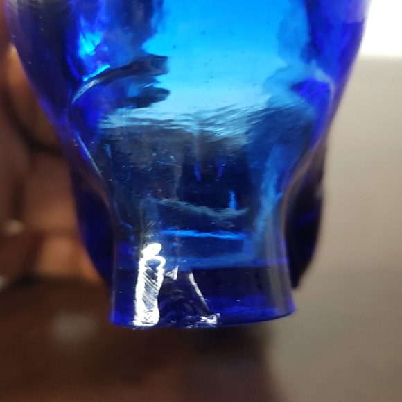 Vintage Cobalt Glass Slipper - Picture 8 of 8